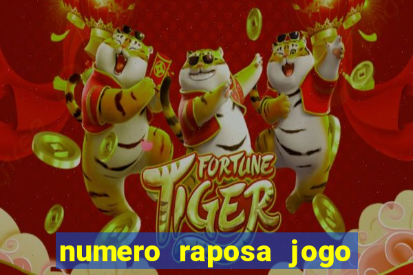 numero raposa jogo do bicho